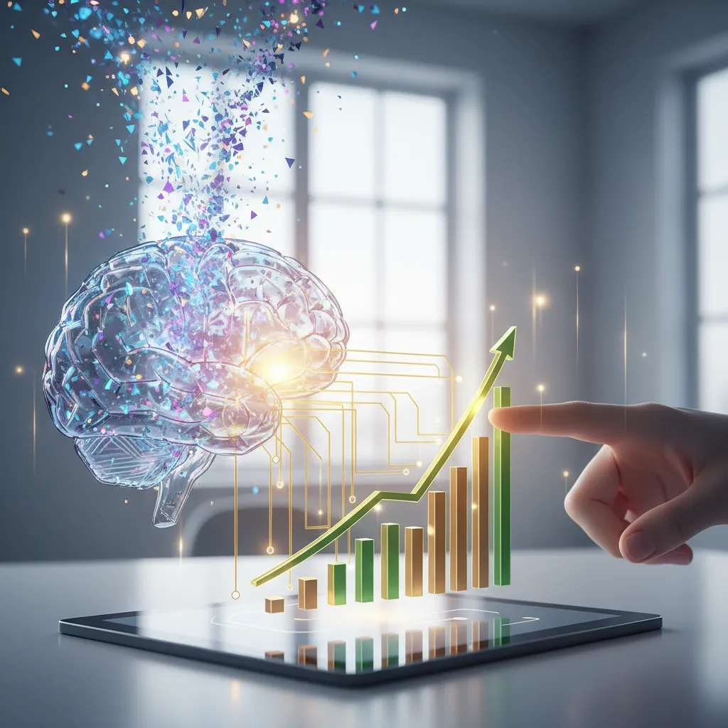 AI transforming complex data into actionable business insights for growth.