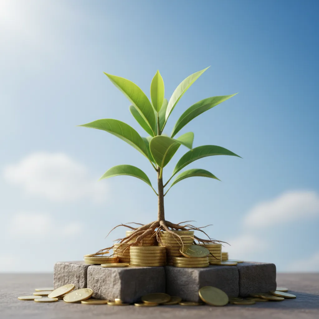 Symbolic image of business resilience and sustainable growth