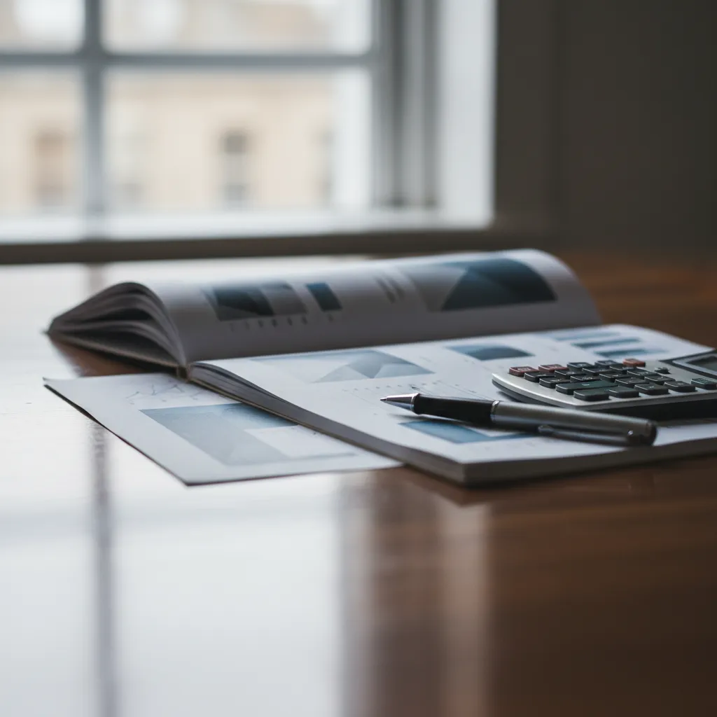 Close-up of a business valuation report, symbolizing financial due diligence in succession planning.