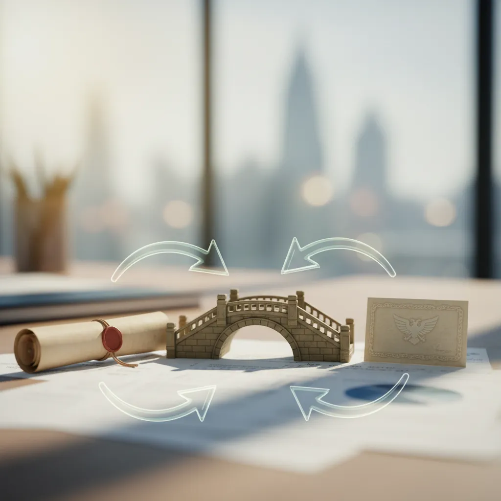 Visual representation of convertible bonds as a hybrid investment linking debt and equity