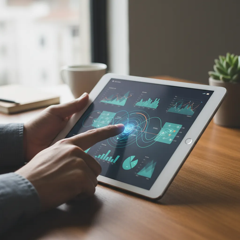 Data analytics dashboard displaying customer engagement and churn prediction metrics for a SaaS platform