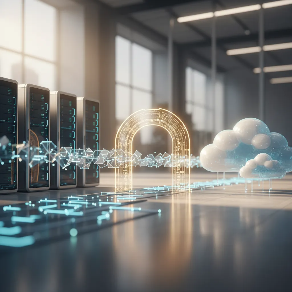 Secure data migration flow from on-premise data centers to cloud infrastructure