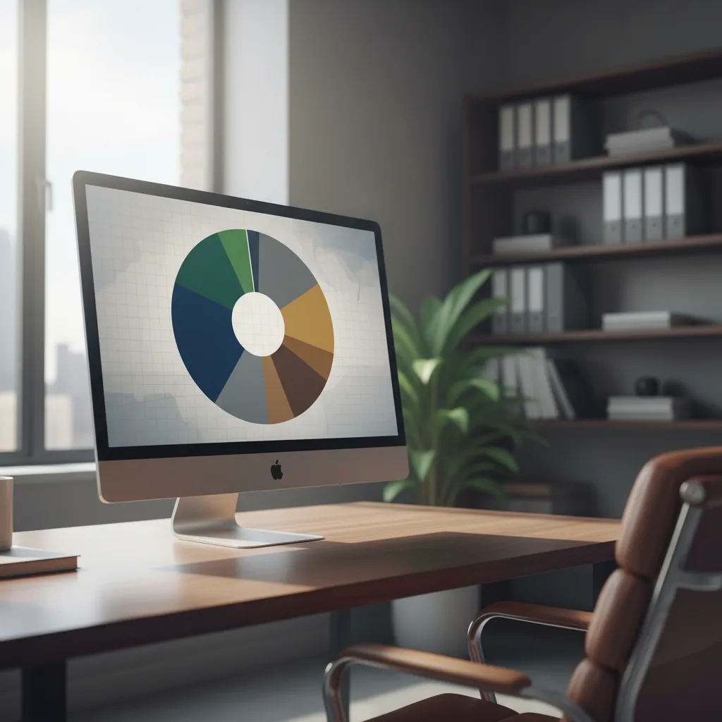 Visual representation of a diversified investment portfolio for retirement income