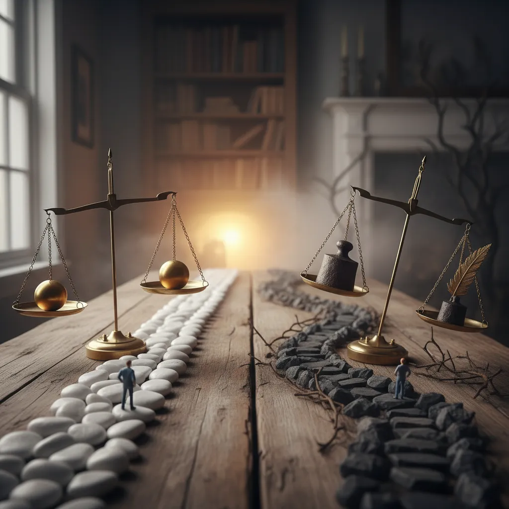 Conceptual graphic comparing fiduciary standard (balanced scale)
with suitability standard (tipped scale) in financial advice, highlighting objectivity.