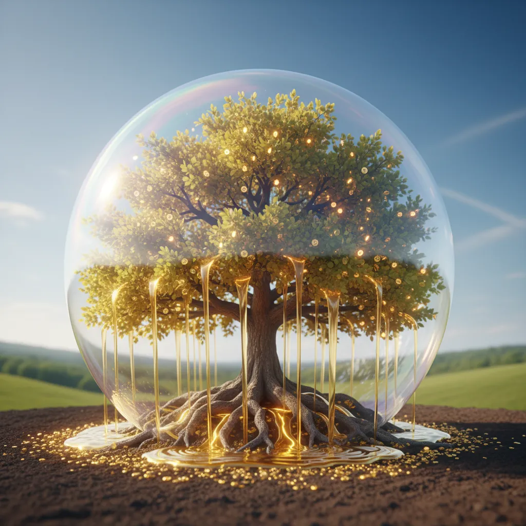 Conceptual image of a business growing without equity dilution through royalty financing