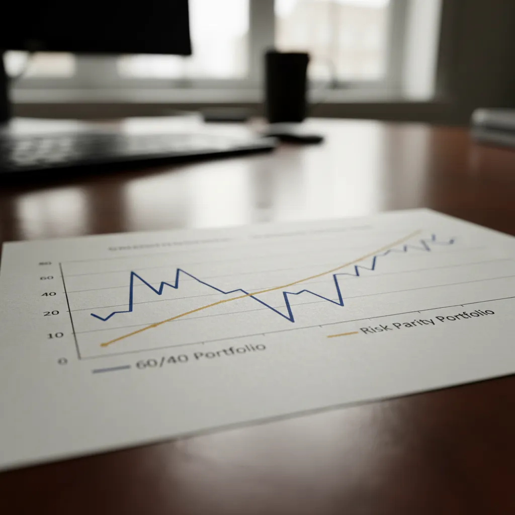 Comparison graph of risk parity vs traditional portfolio performance over time